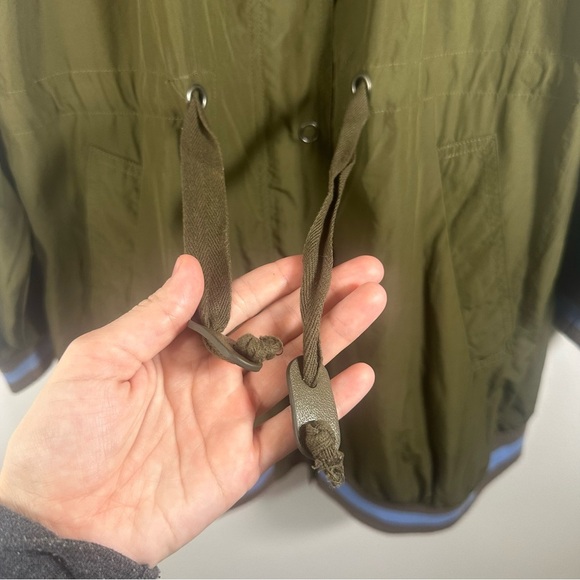 Free People Olive Green Relaxed Fit Windswept Jacket Size XS slouchy oversized - Picture 9 of 14